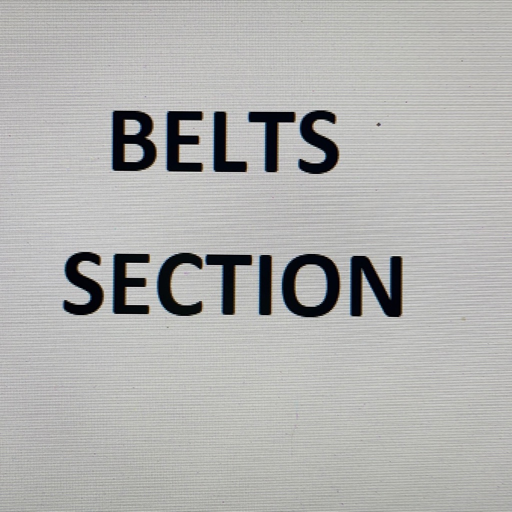 Belts Section